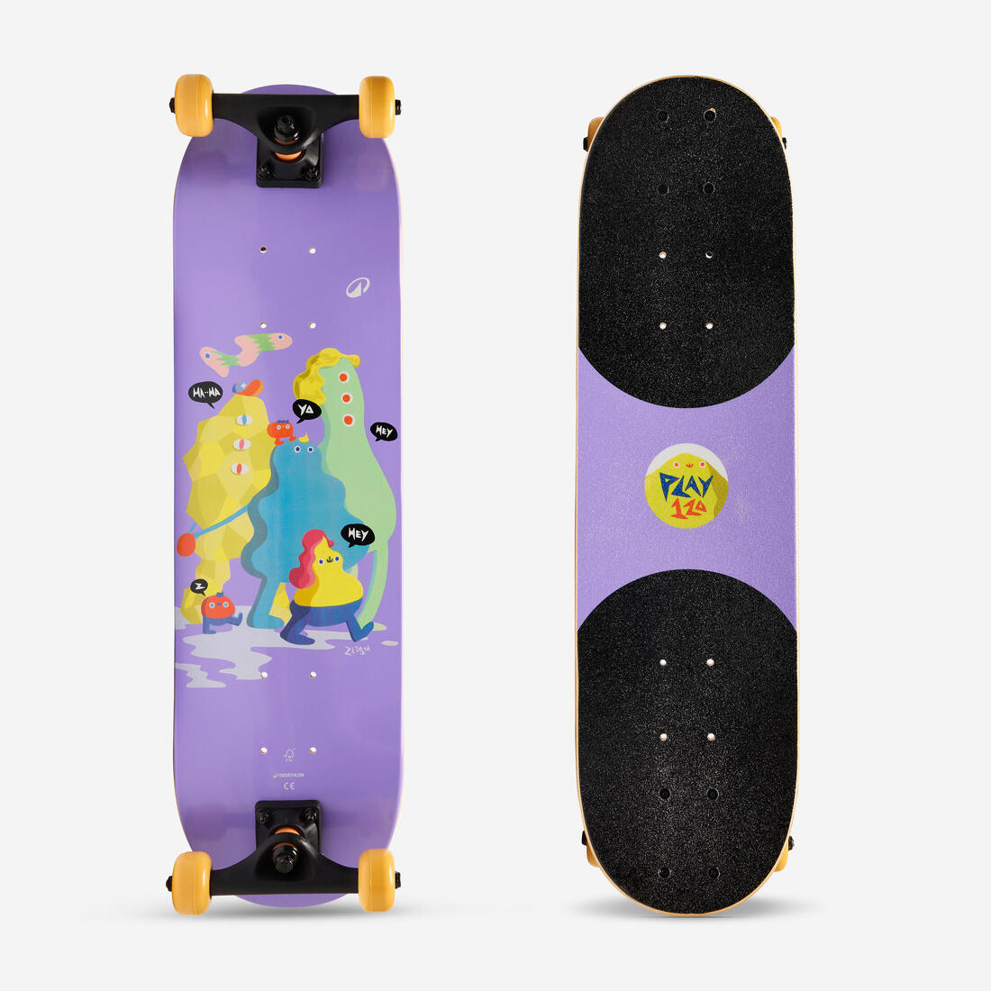 Skateboard enfant 3 à 7 ans Play 120 HAPPY MOUNTAINS
