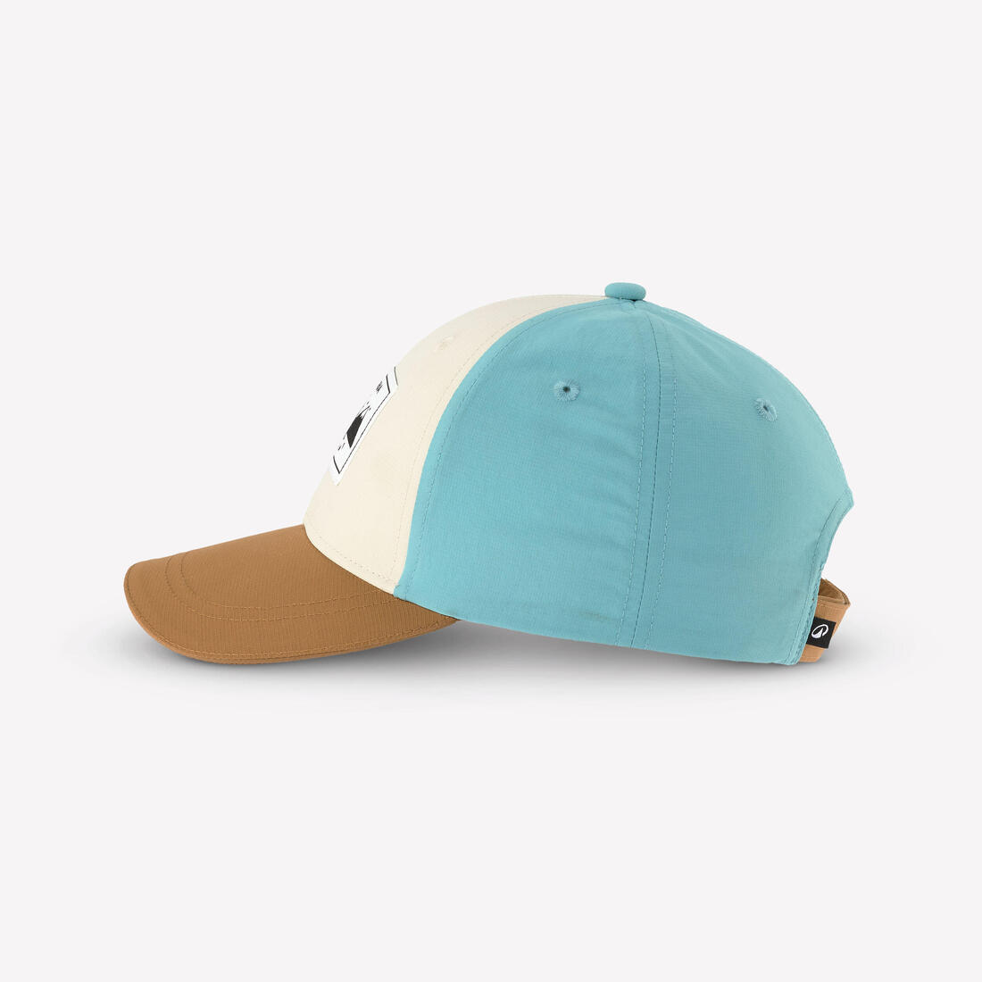 Casquette de randonnée enfant, MH100 kid beige bleue