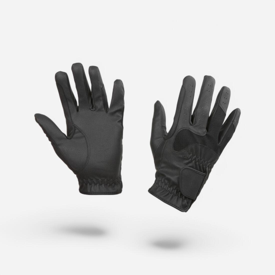 Gants équitation adulte Gloria Covalliero noir