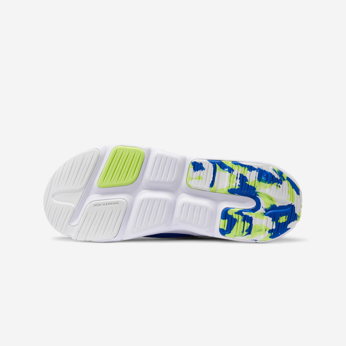 Chaussures de sport à scratch respirantes enfant, Playful bleu et