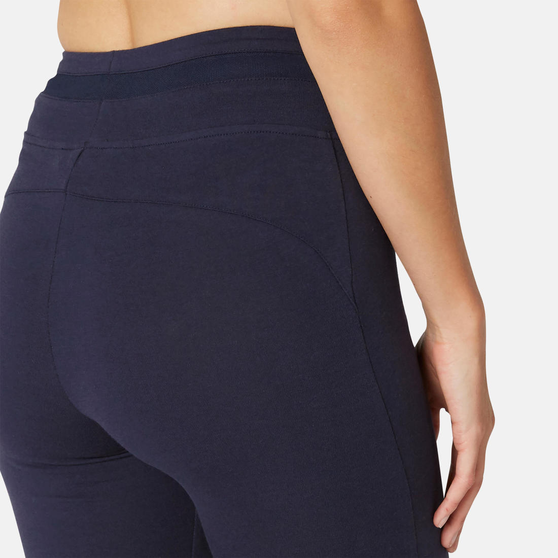Legging Coton Extensible Fitness Taille Haute avec Mesh Violet