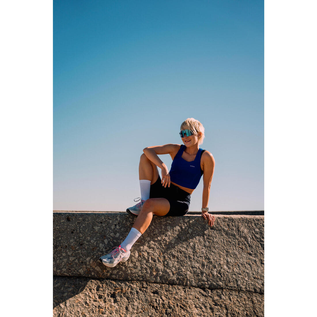 Short cycliste running femme - kiprun run 900 light