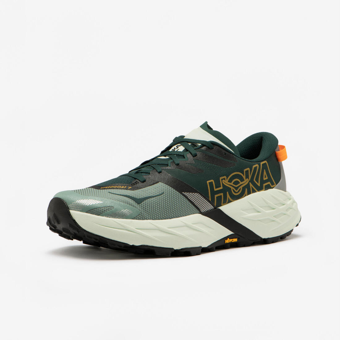 Chaussures de running trail homme, Hoka Speedgoat 7, vert et