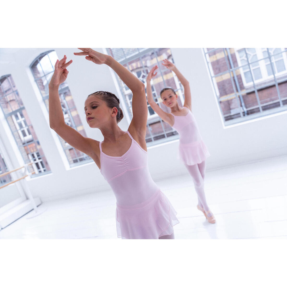 Tunique de danse classique fille bleu-ciel.