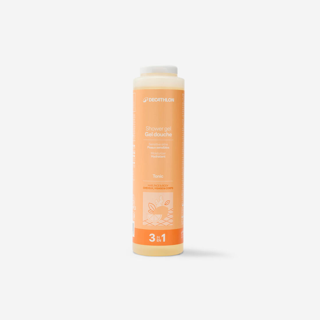 Gel douche 3 en 1 tonifiant et anti-chlore, 250ml