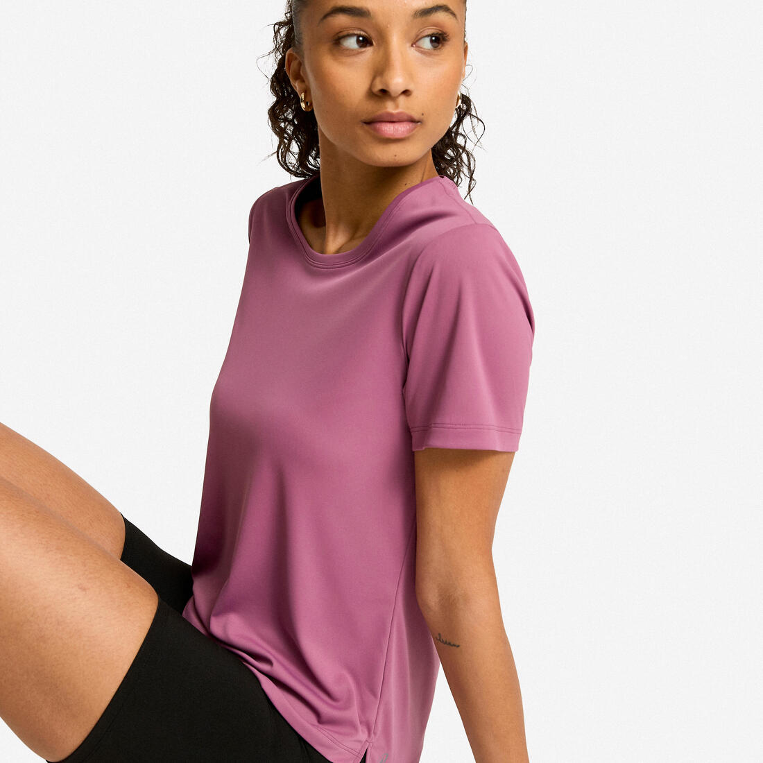 T-shirt fitness manches courtes femme