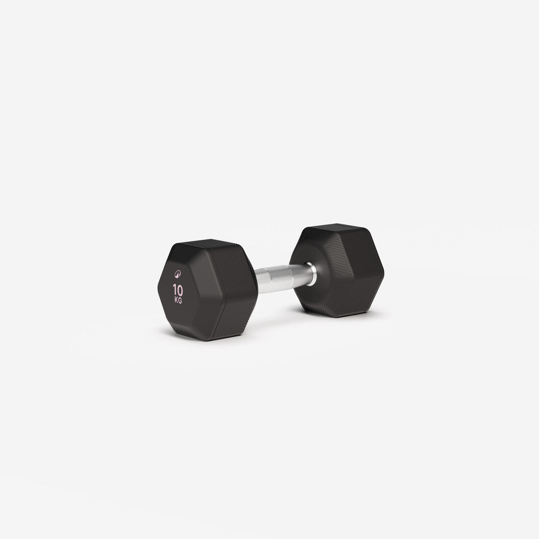 Haltère de crosstraining et musculation Dumbbell hexagonale 10 kg, noir