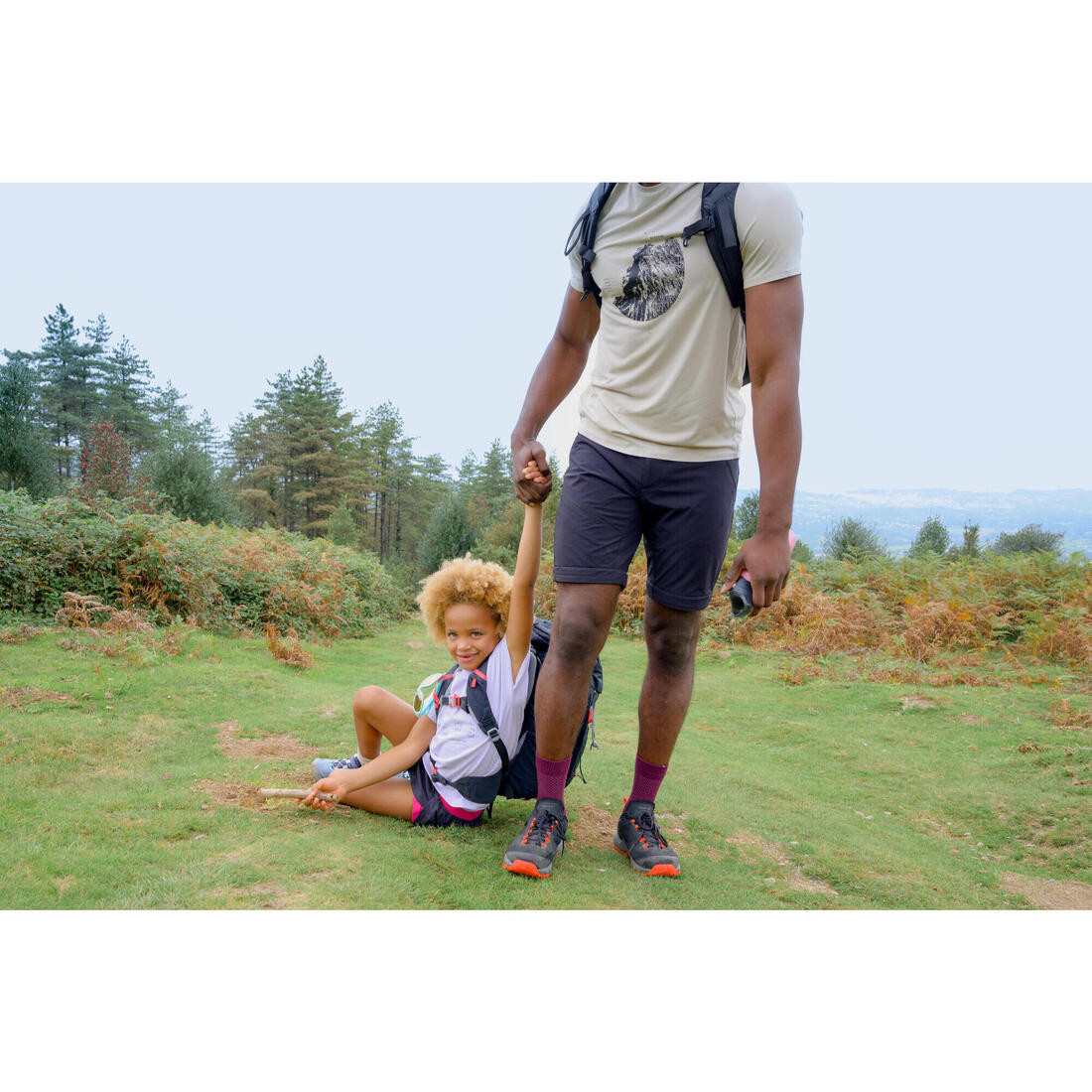 Chaussures de randonnée montagne imperméables, homme MH500 bleues