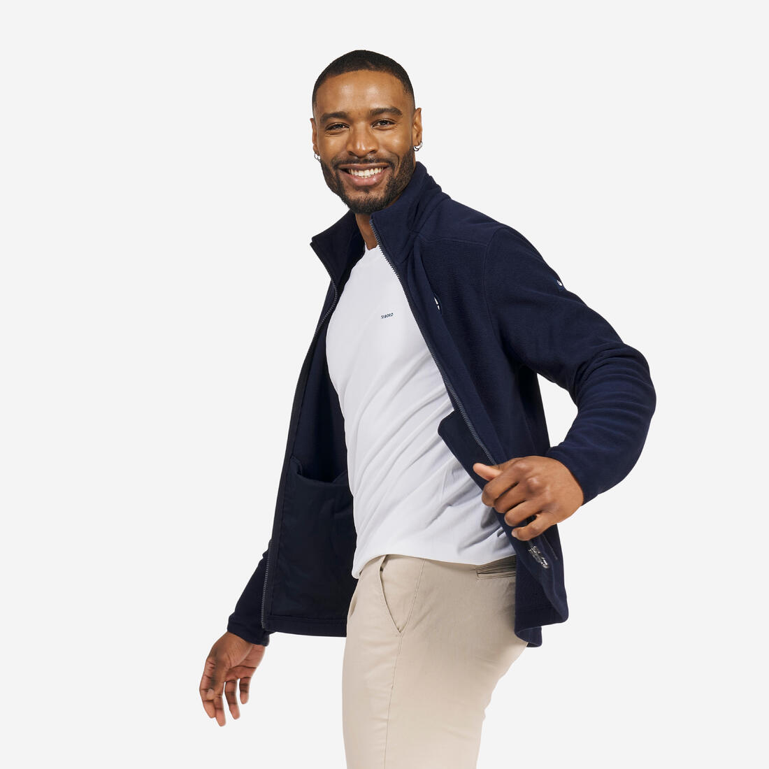 Polaire chaude de voile homme, 100 chiné