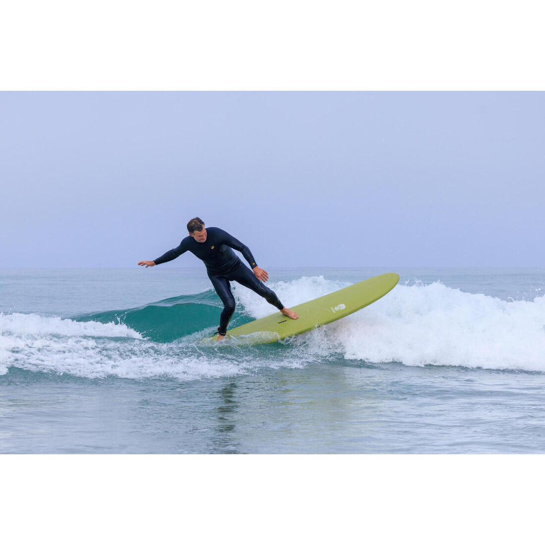 Combinaison intégrale surf, caoutchouc naturel 2/2 mm Homme, Yulex 100 bleu
