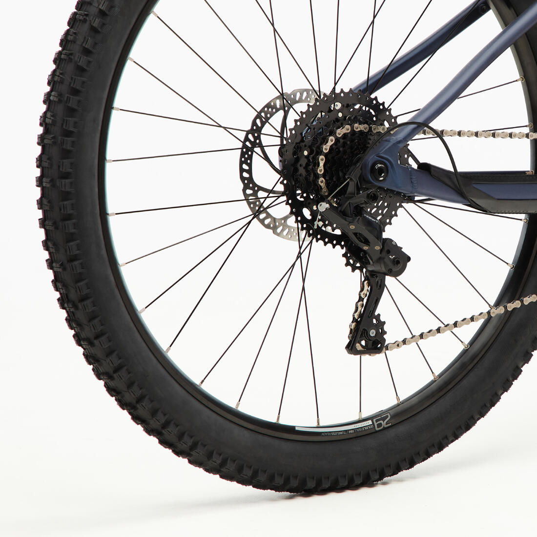 Vélo vtt électrique semi rigide 29" - e-expl 520 bleu nuit