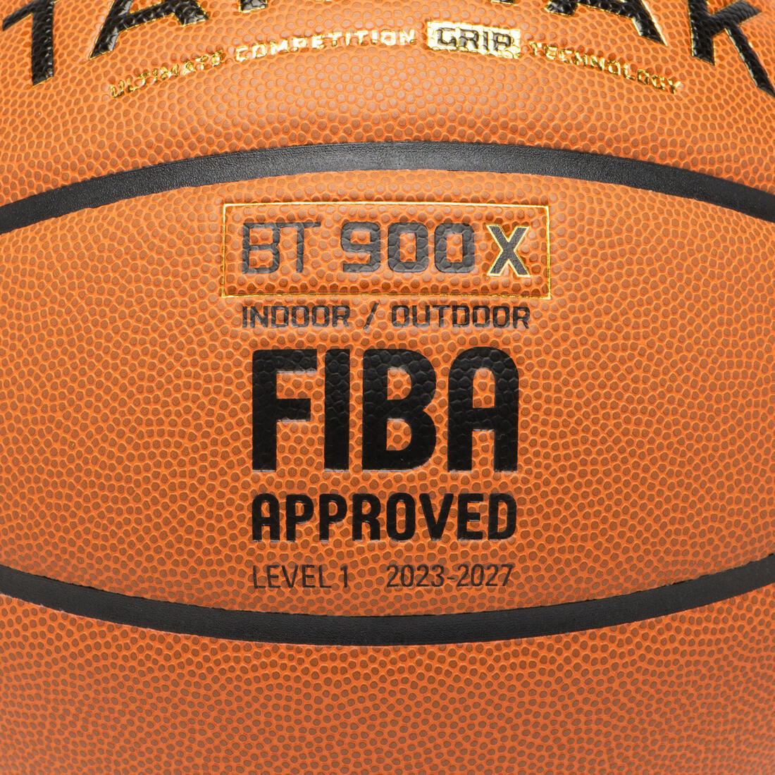 Ballon de basketball FIBA taille 7 - BT900 Grip Touch orange