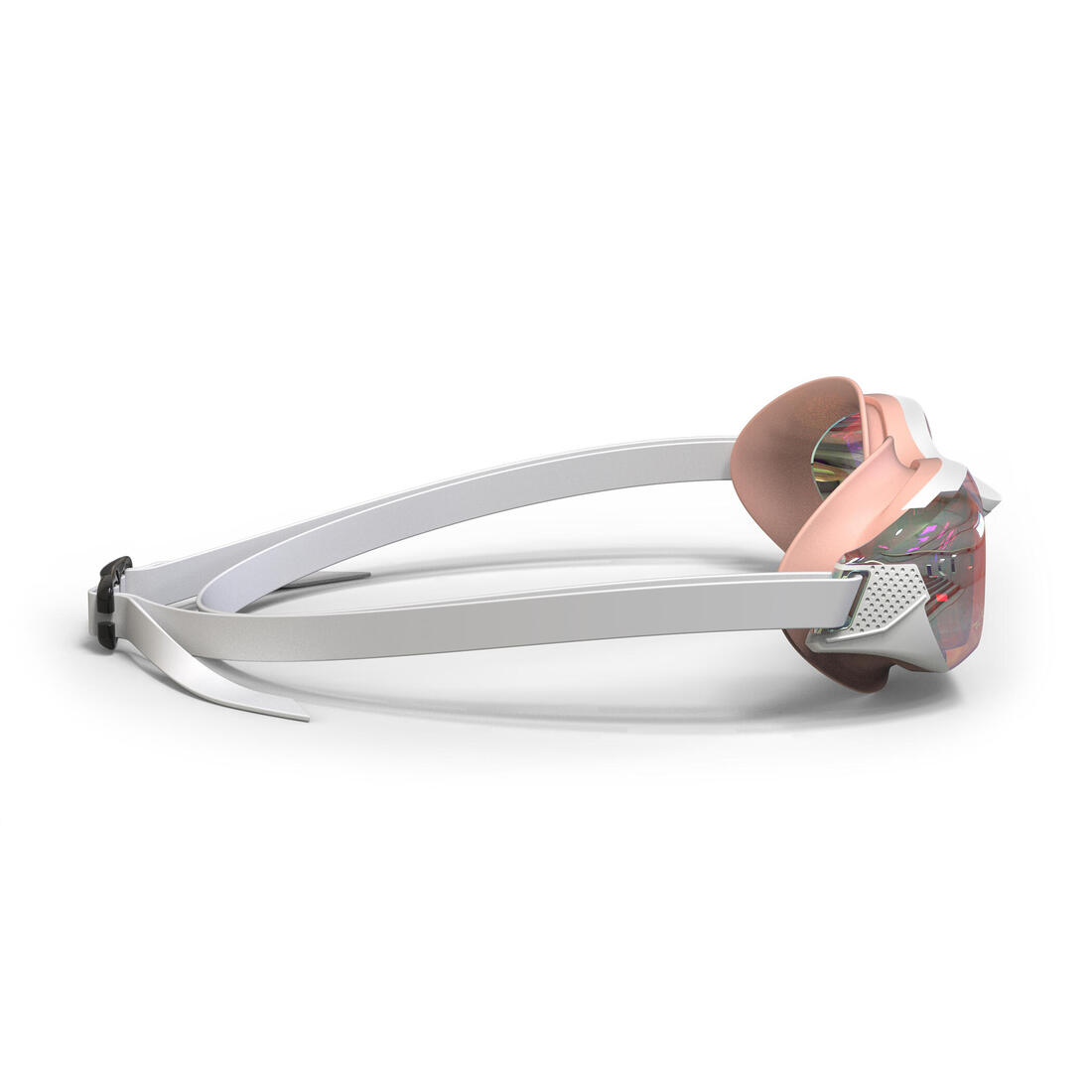 Lunettes de natation Taille Unique - Bfit blanches verres miroirs