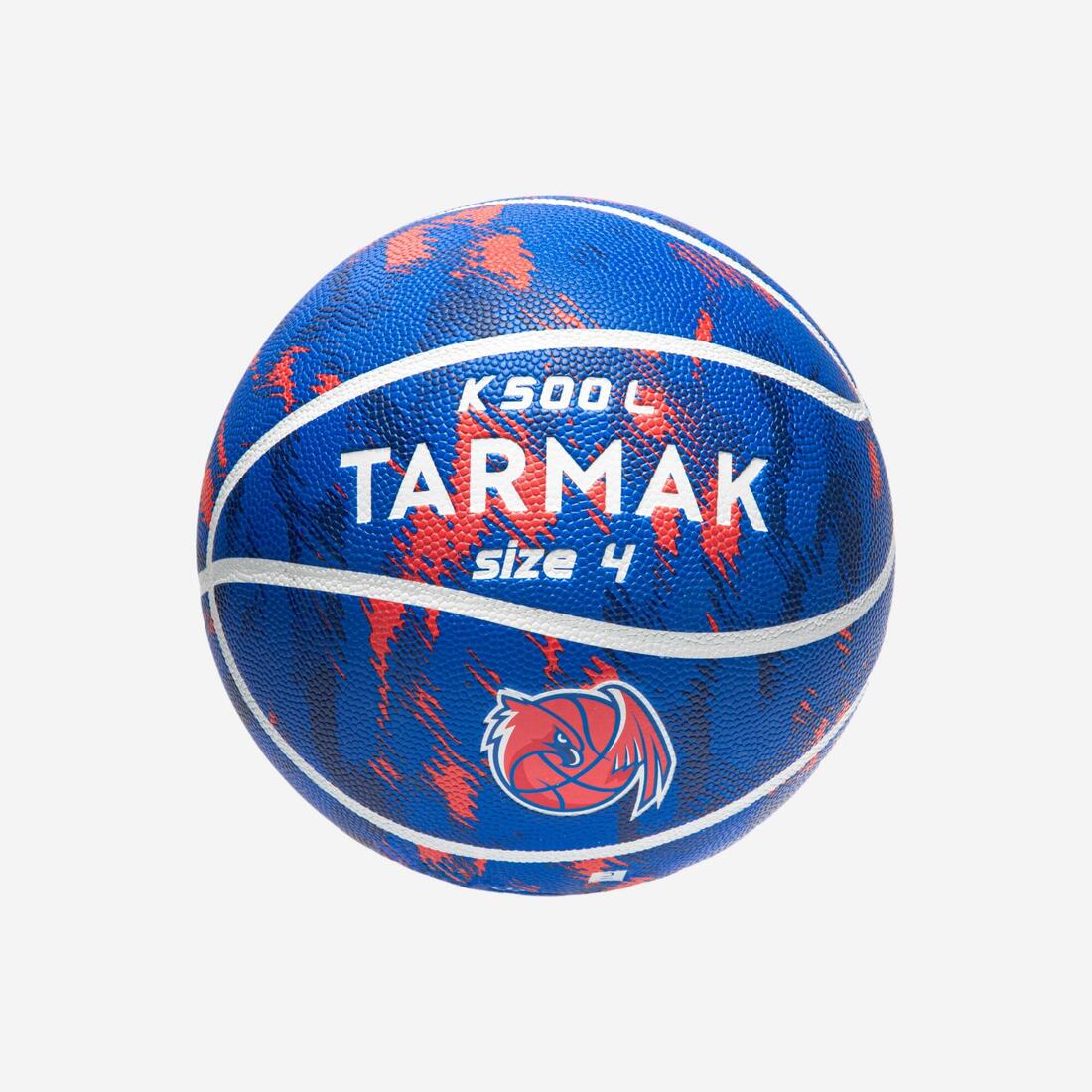 Ballon de basketball taille 4 Enfant - K500 – bleu