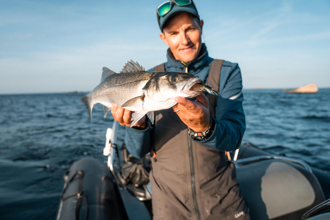 COMBO leurres souples shad lançon EELO 110 8gr AYU/BLEU
