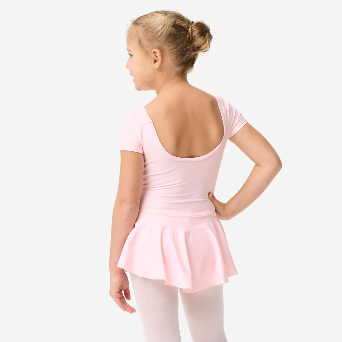Tunique justaucorps à jupette de danse classique Fille - Rose