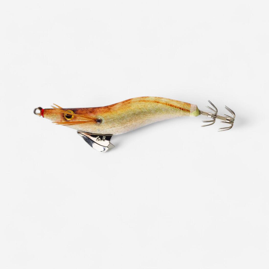 Turlutte coulante shallow ebika 2.5/105 doré chinchard seiches/calamars