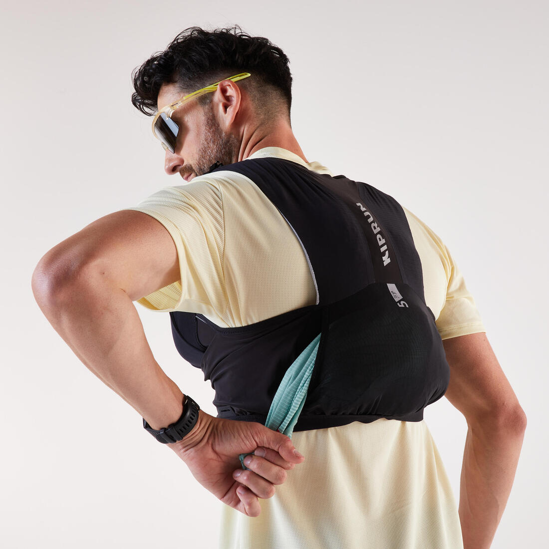 Gilet trail running compétition porte flasques mixte - KIPRUN 900 RACE 5L