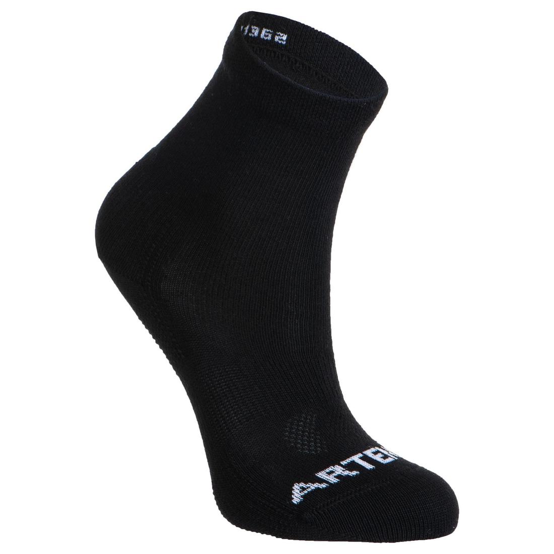 CHAUSSETTES DE SPORT ENFANT HAUTES ARTENGO RS 160 BLANC MARINE BLANC LOT DE 3
