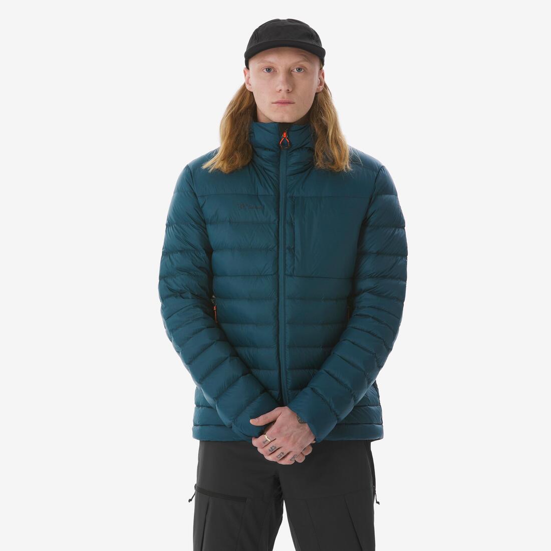 Doudoune à capuche en duvet de trek montagne - mt500 -10 °c - homme