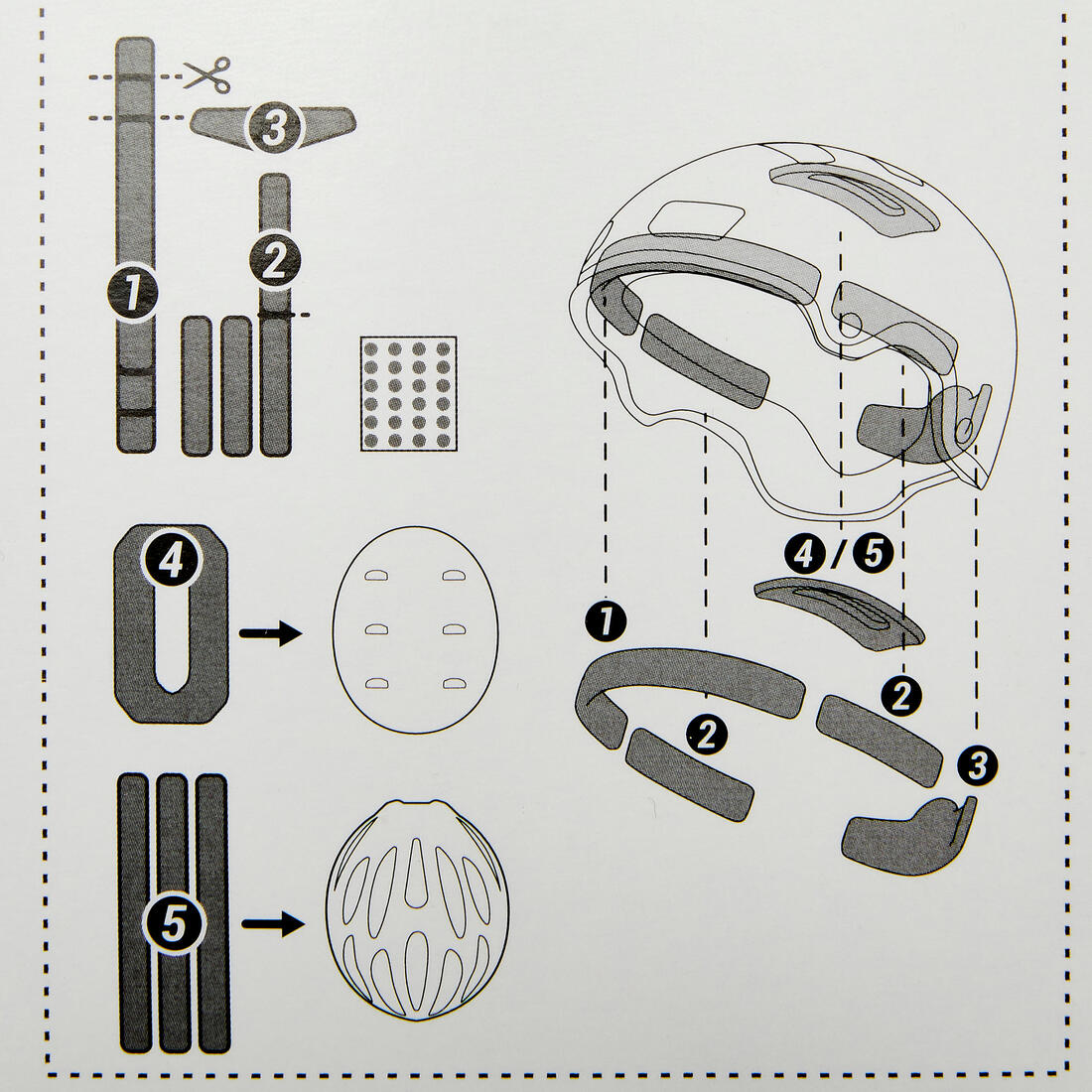 Kit mousses de rechange casque Oxelo
