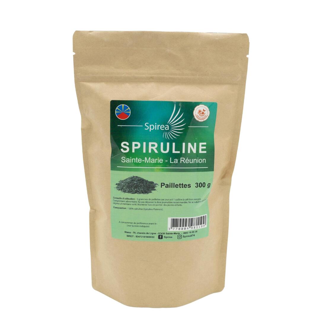 SPIREA-Spiruline 100% paillettes - 300 gr