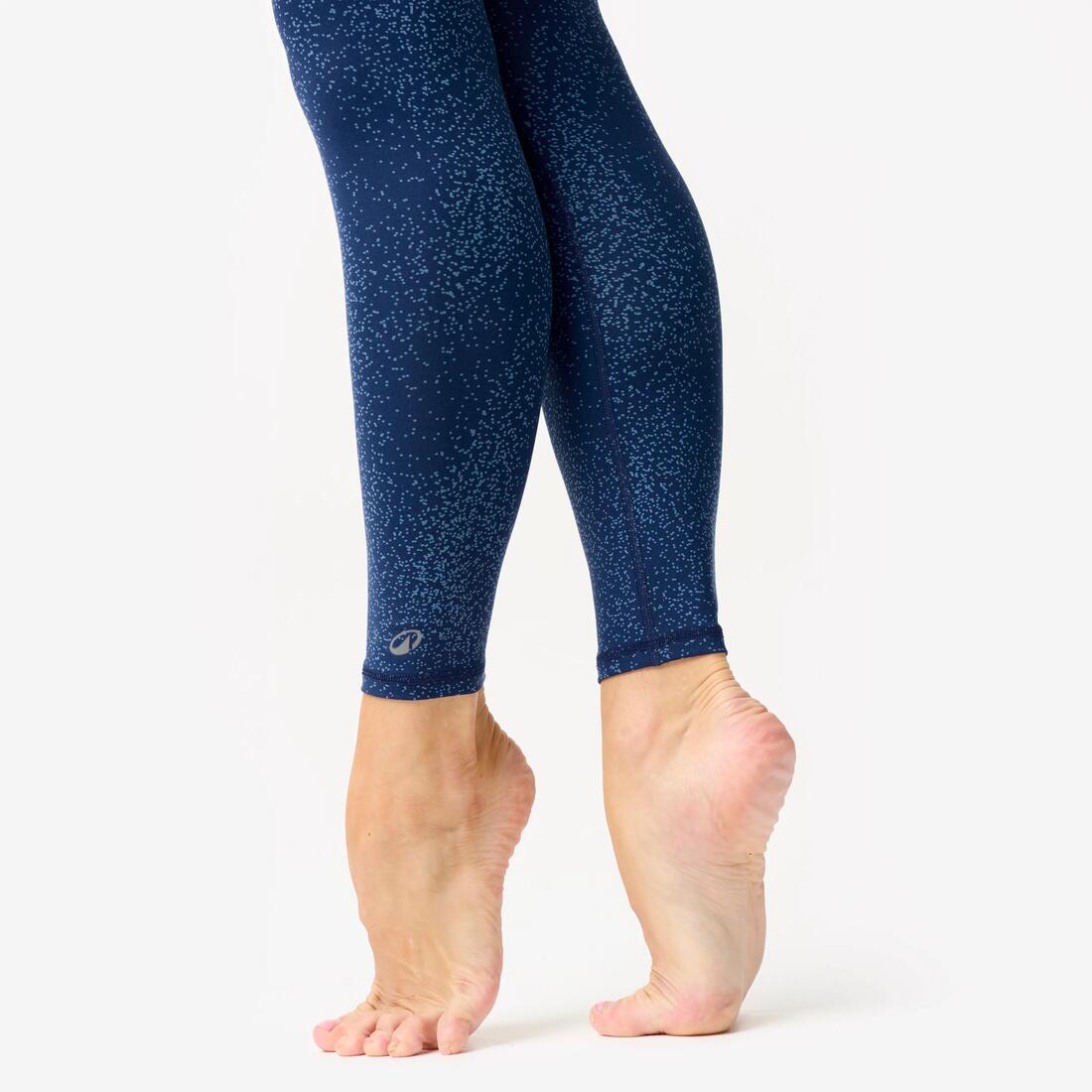 Legging de danse taille haute et ceinture plate femme, imprimé