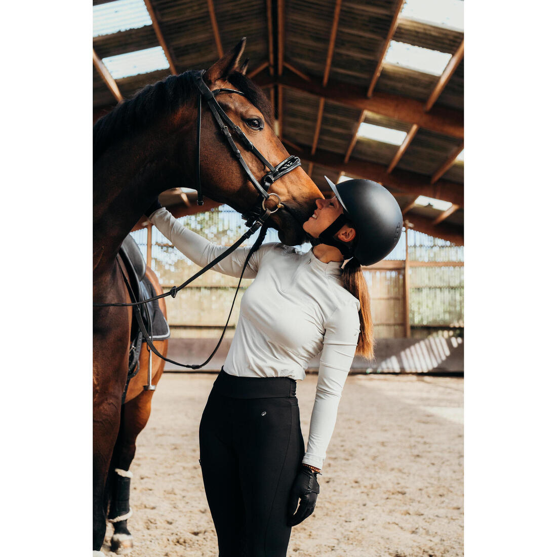 Casque équitation adulte et enfant - 520 noir mat