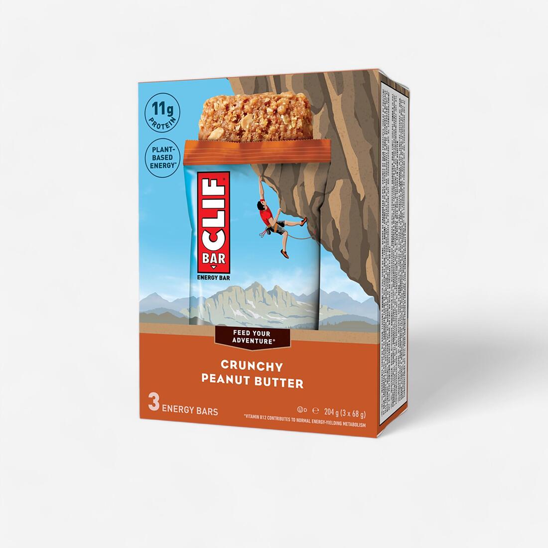 Barre Énergétique CLIF BAR Crunchy Peanut Butter 3 x (68 g)