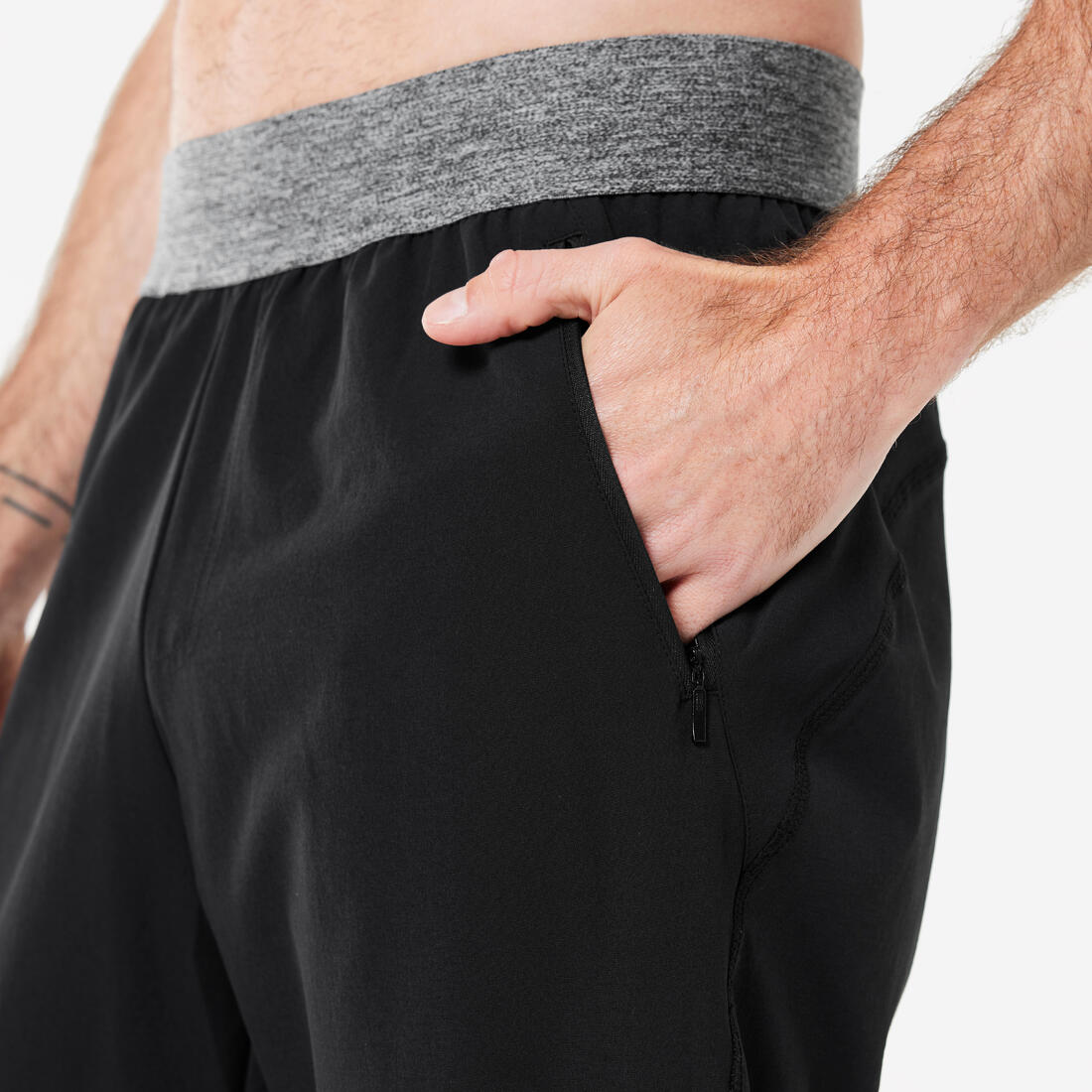 PANTALON YOGA DYNAMIQUE LEGER HOMME NOIR