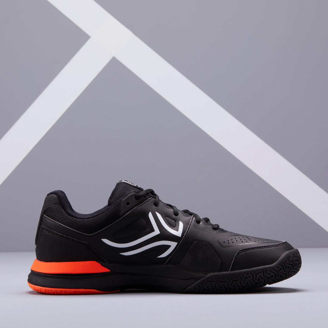 CHAUSSURES DE TENNIS HOMME TS500 MARINE MULTI COURT – noir
