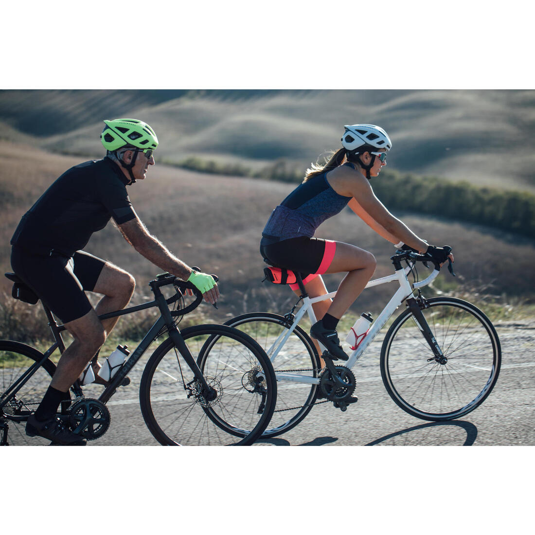 DEBARDEUR VELO ROUTE FEMME TRIBAN 500 MARINE