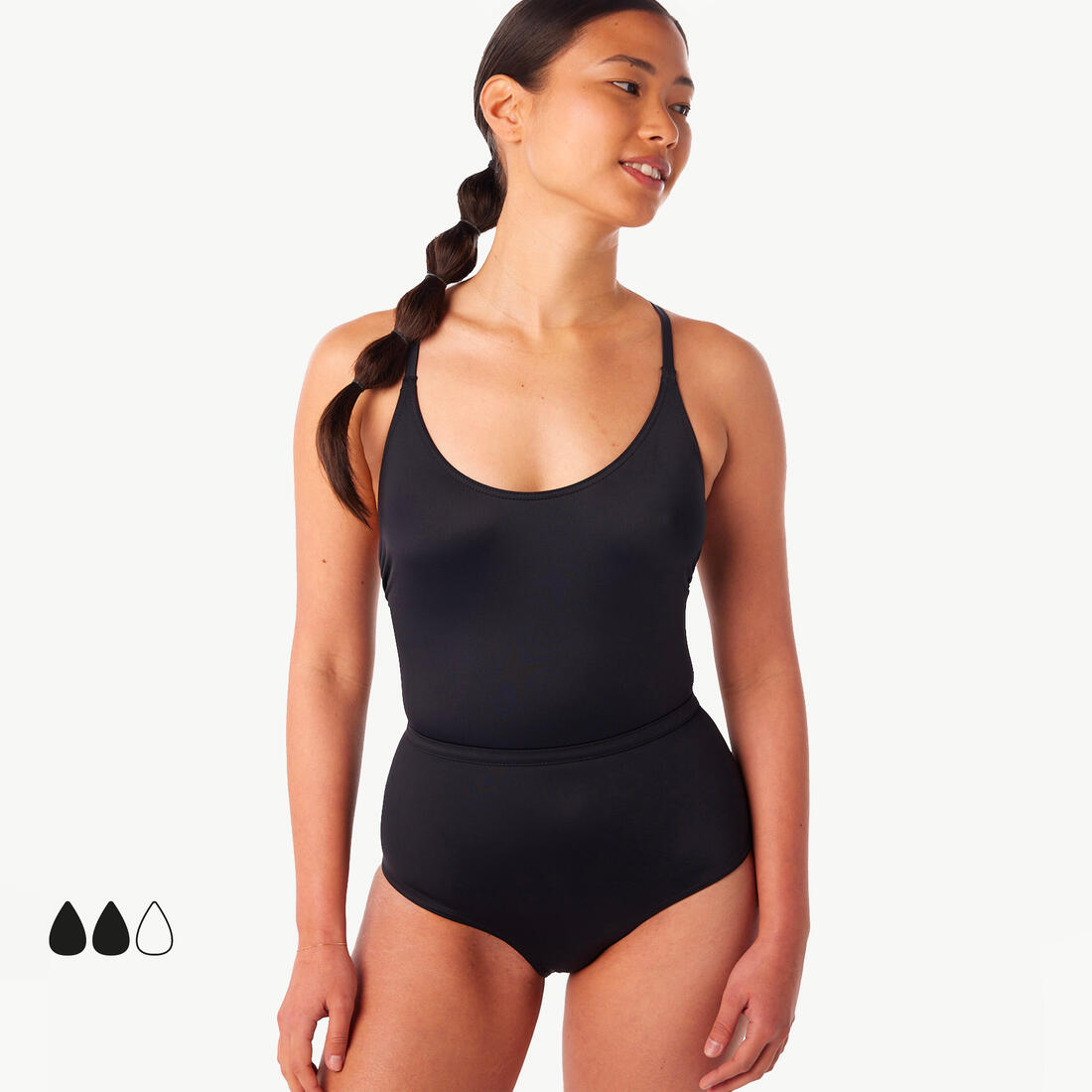 Maillot de bain menstruel étanche 1 pièce Adulte - Flux moyen - SMOON Téthys