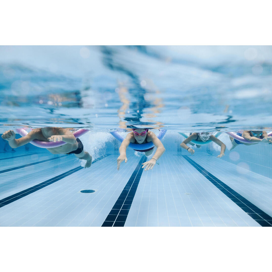 Lunettes de natation xbase - verres clairs - taille junior