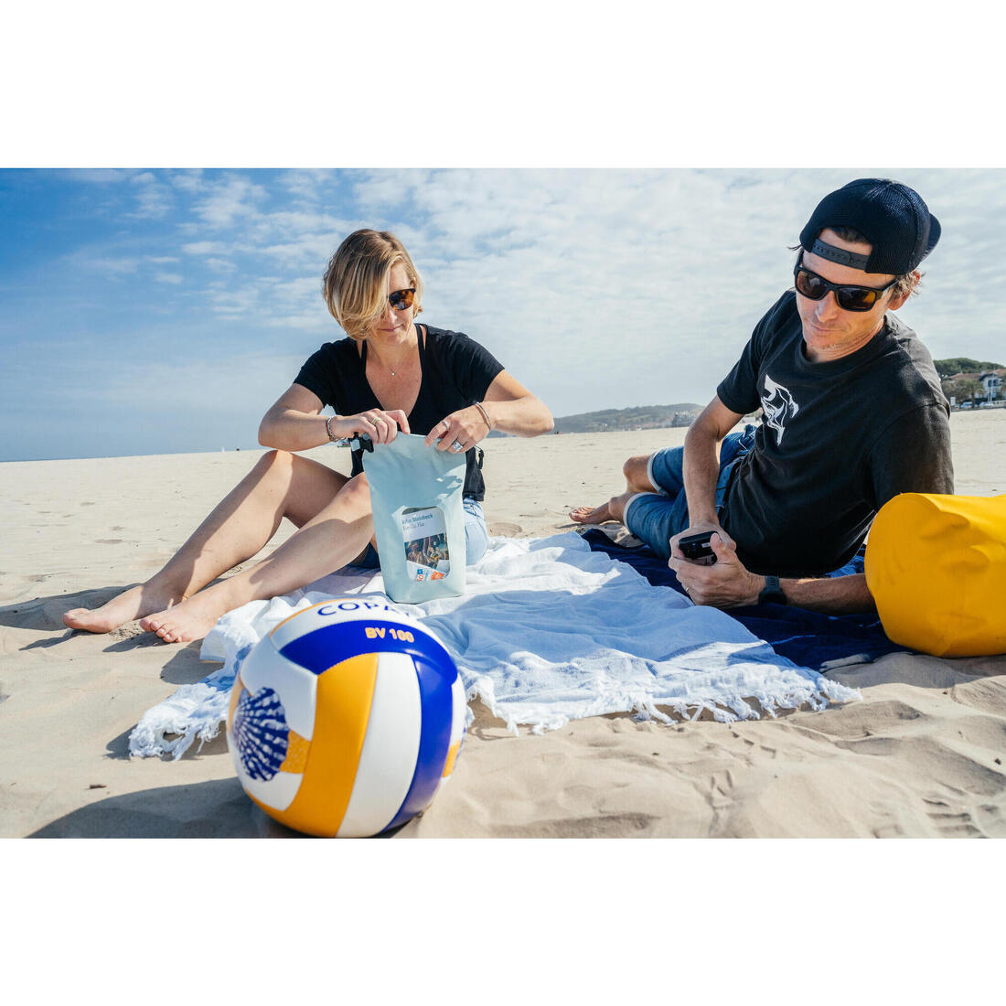 Sac étanche (IPX6)  de 2,5 l avec fenêtre de visibilité.