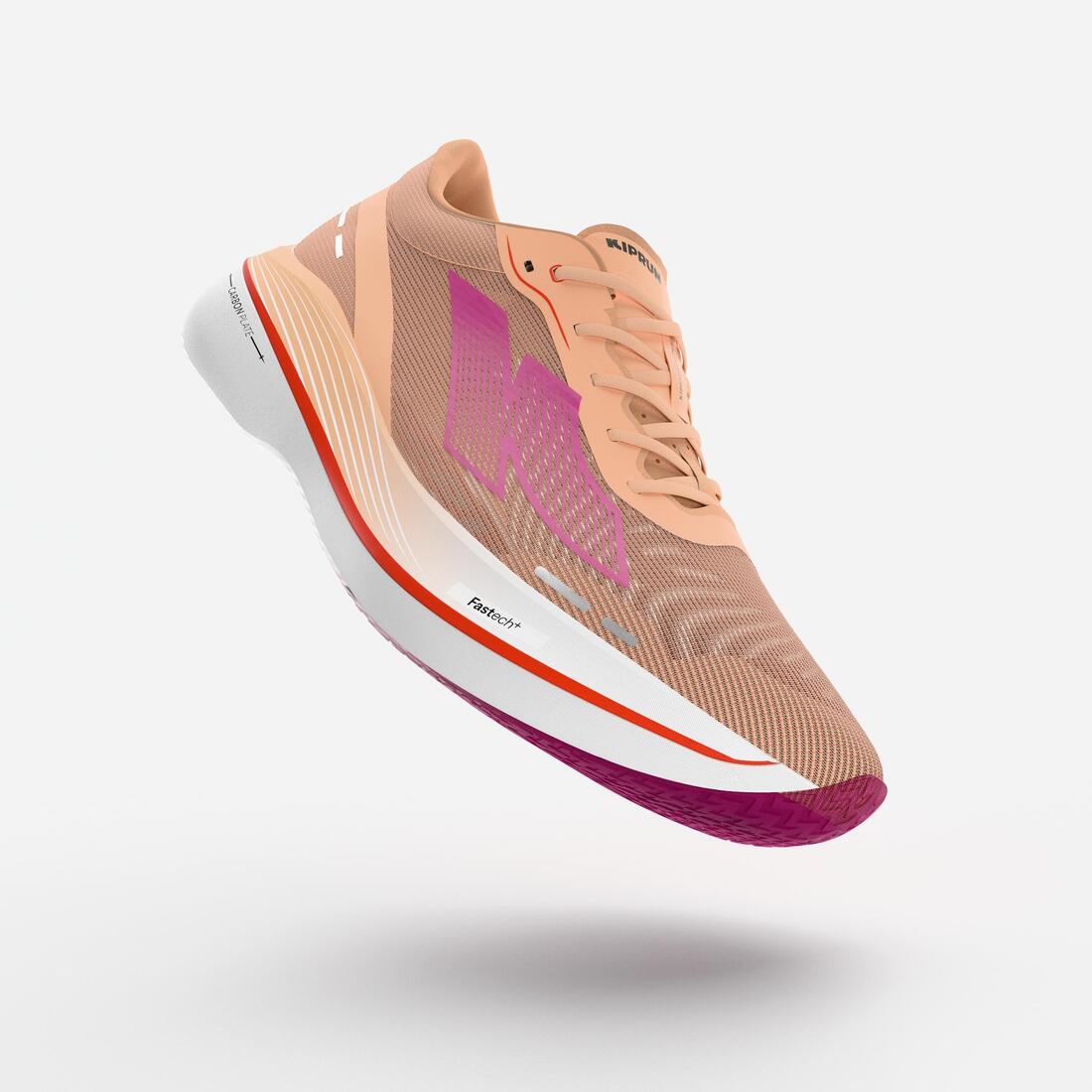 Chaussures de running avec plaque Carbone Femme, Kiprun Kipstorm Challenger CNY