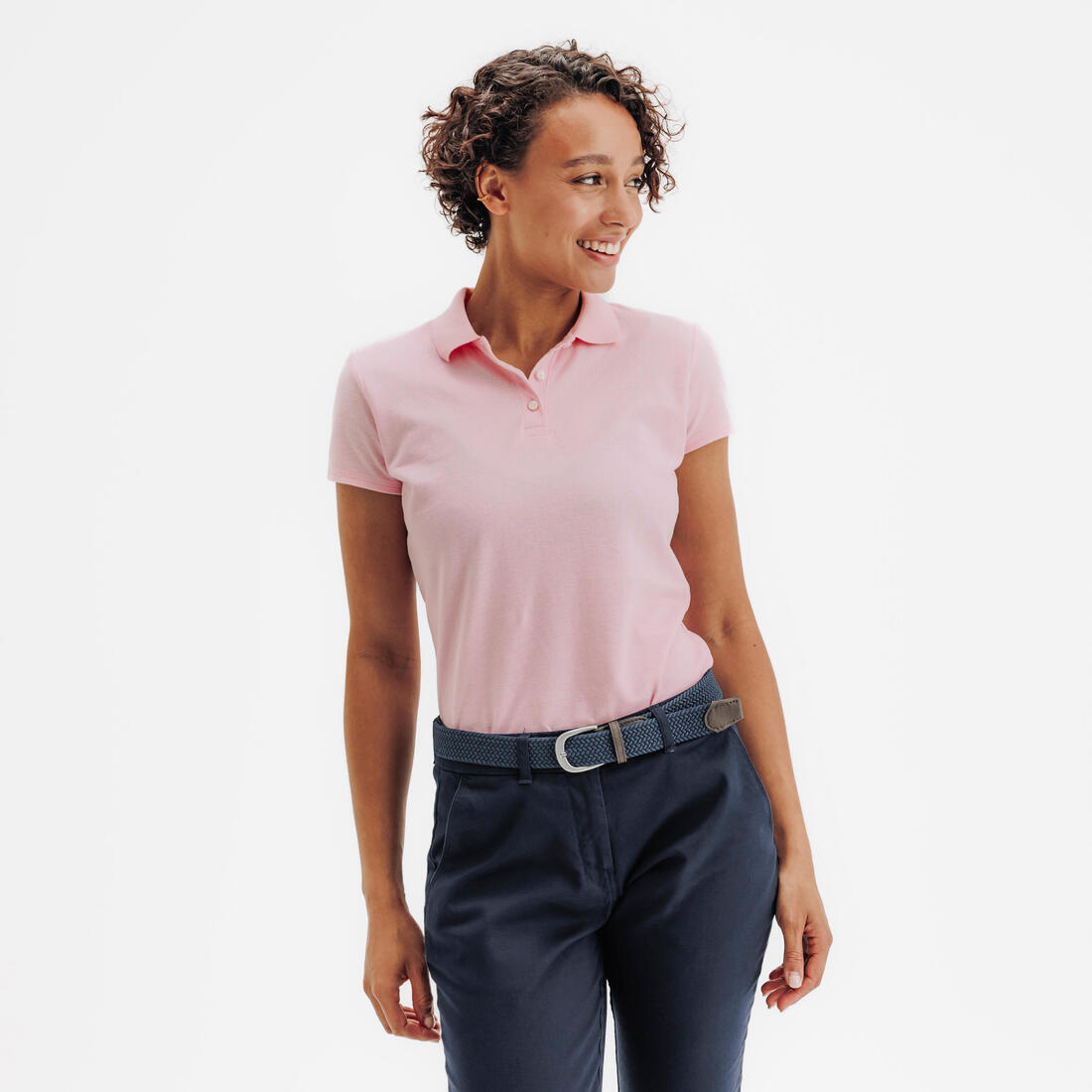 Polo de golf coton manches courtes femme, MW100