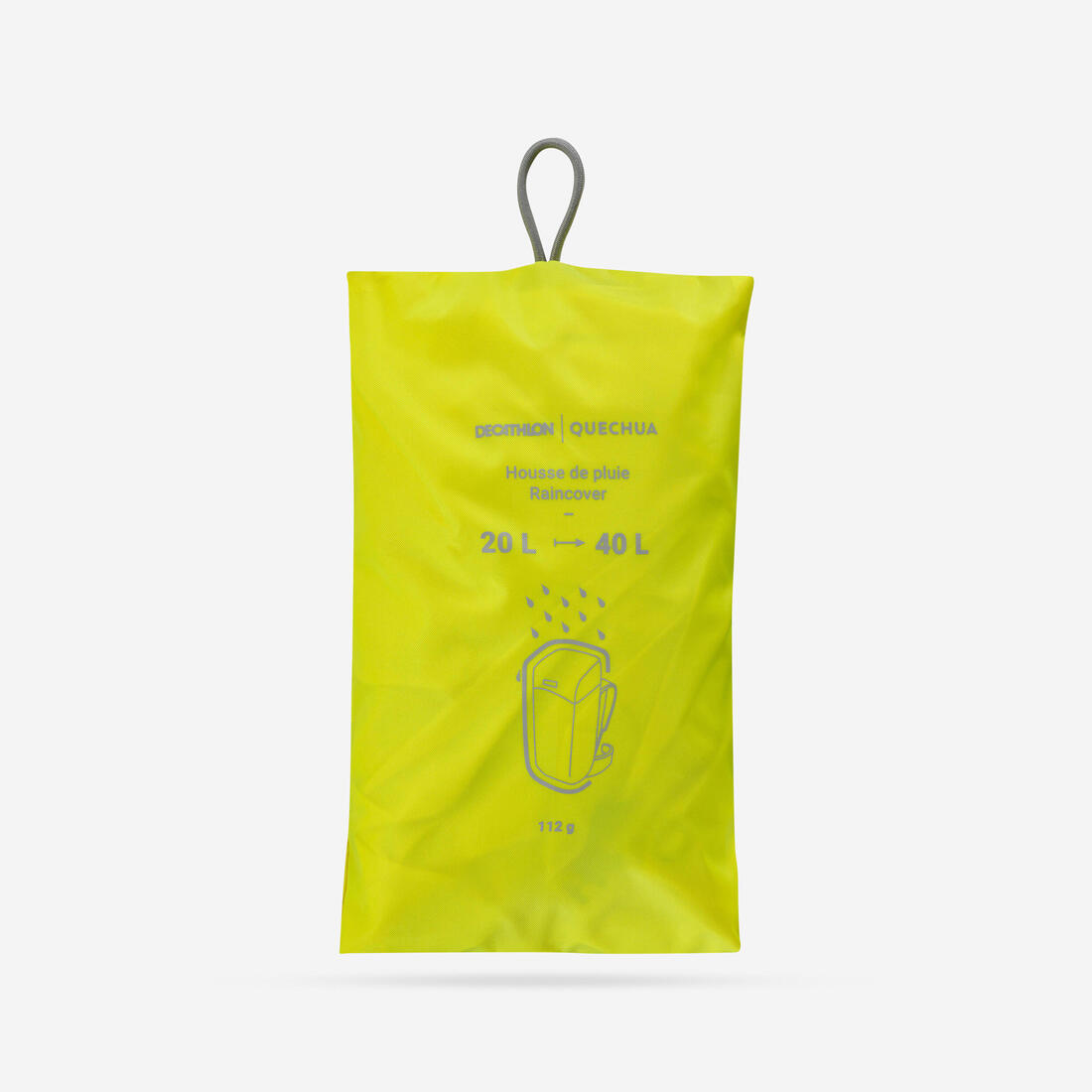 Housse de pluie pour sac à dos de randonnée - 20/40l