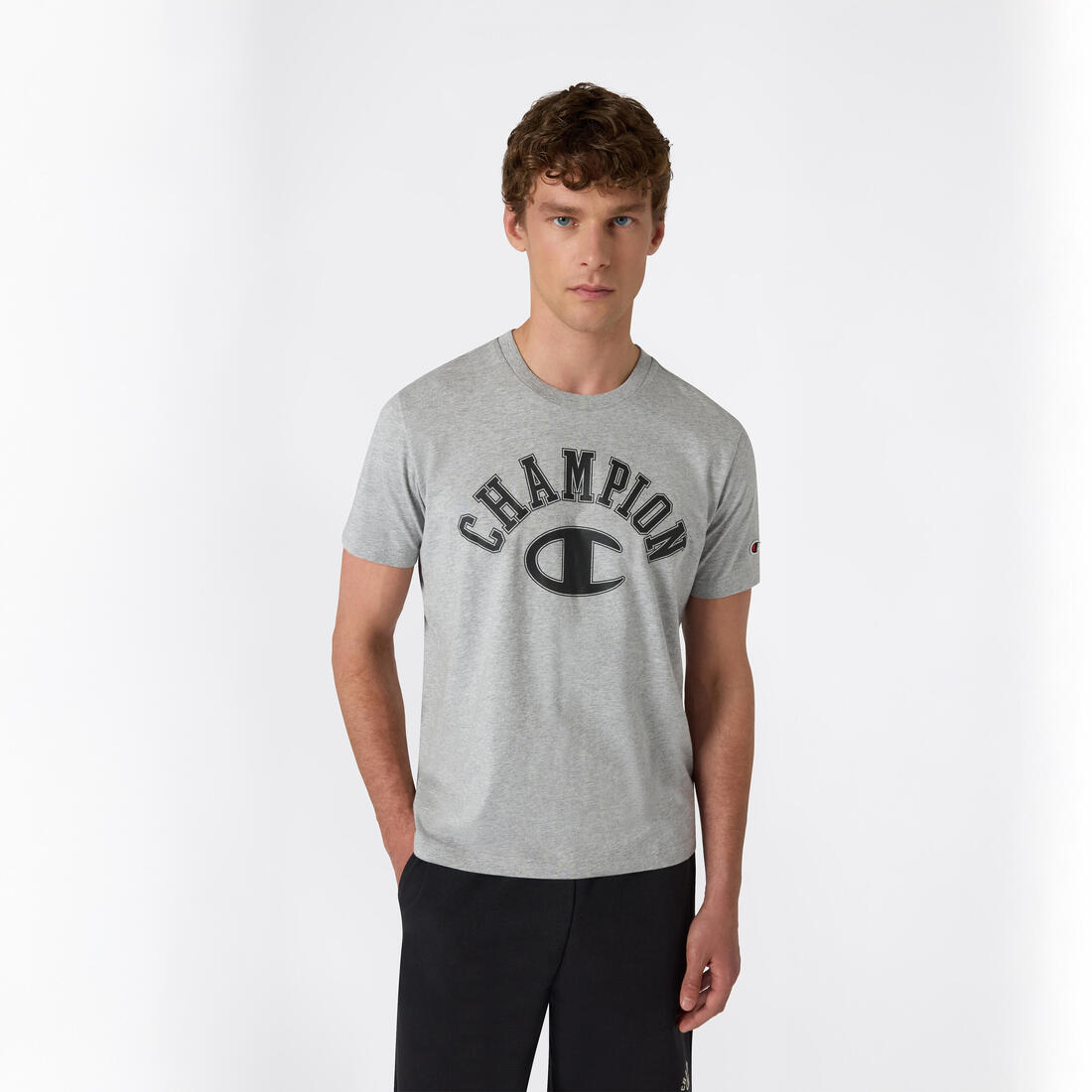 Tee-shirt regular Champion, homme, noir