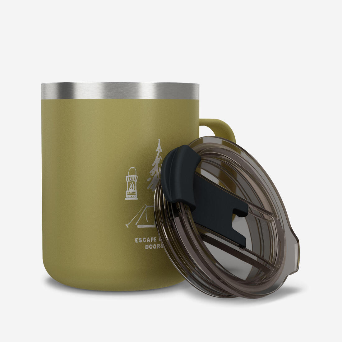Mug 900 isotherme 0,35L en inox, pour le camping, la randonnée/trekking