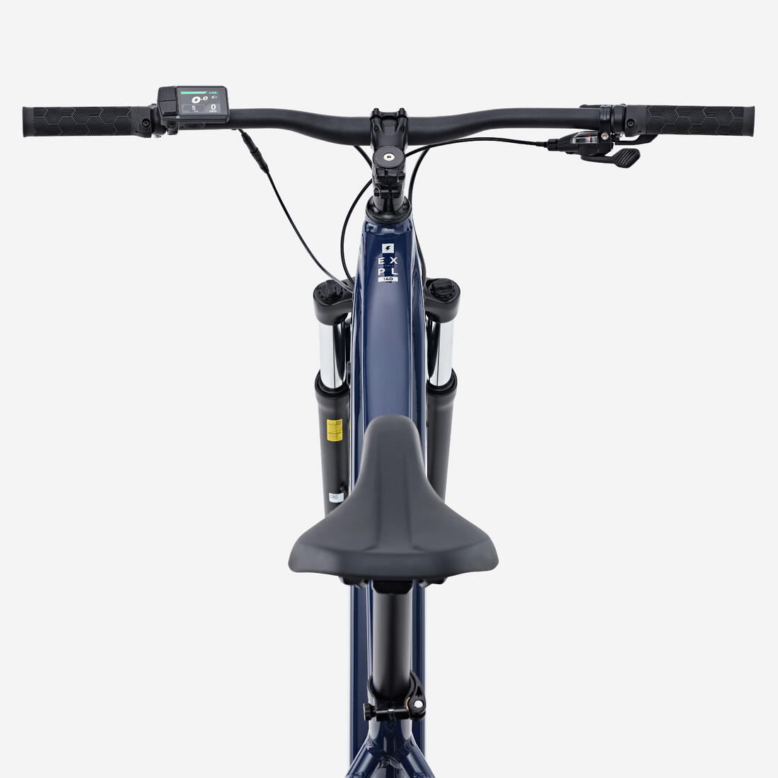 Vélo VTT électrique randonnée semi-rigide 29" Cadre Aluminium, E-EXPL 140 bleu
