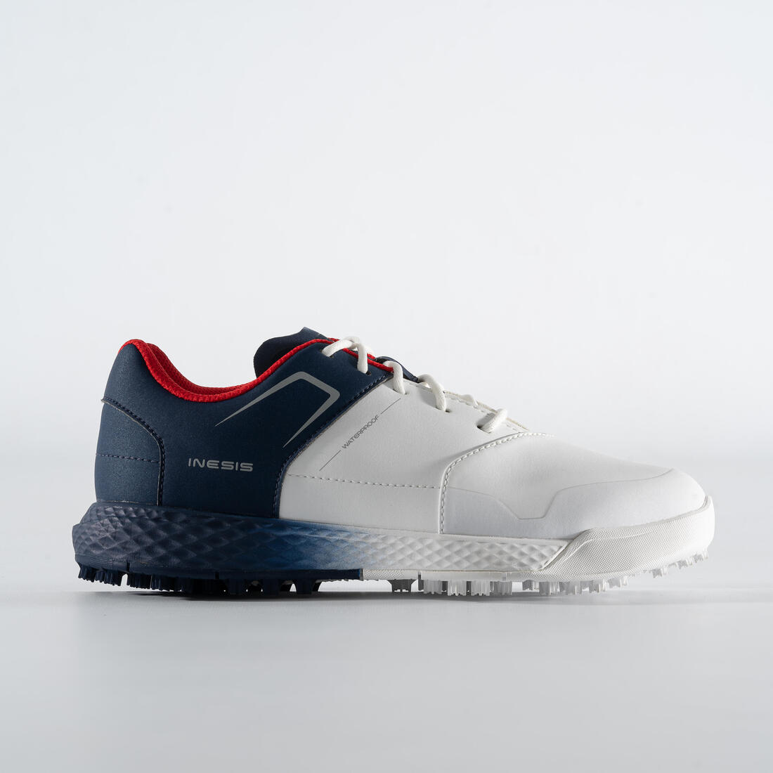 Chaussures golf grip waterproof enfant - MW500 blanc et