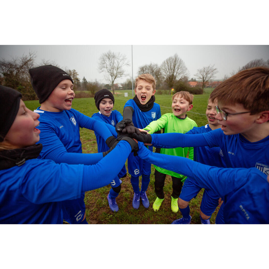 Chaussettes de football enfant ESSENTIELLE blanche