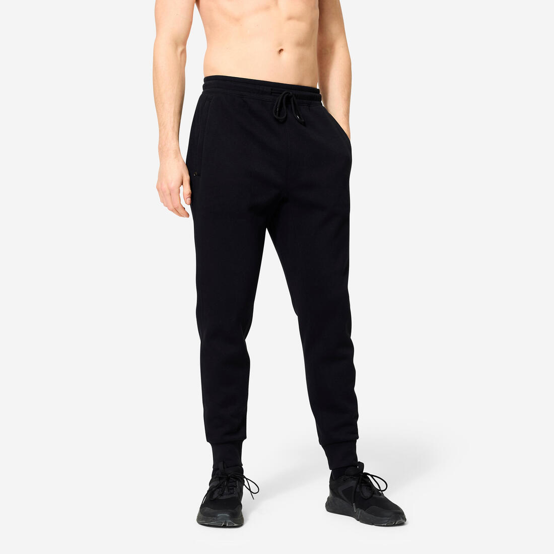 Pantalon de fitness slim homme – noir ultra