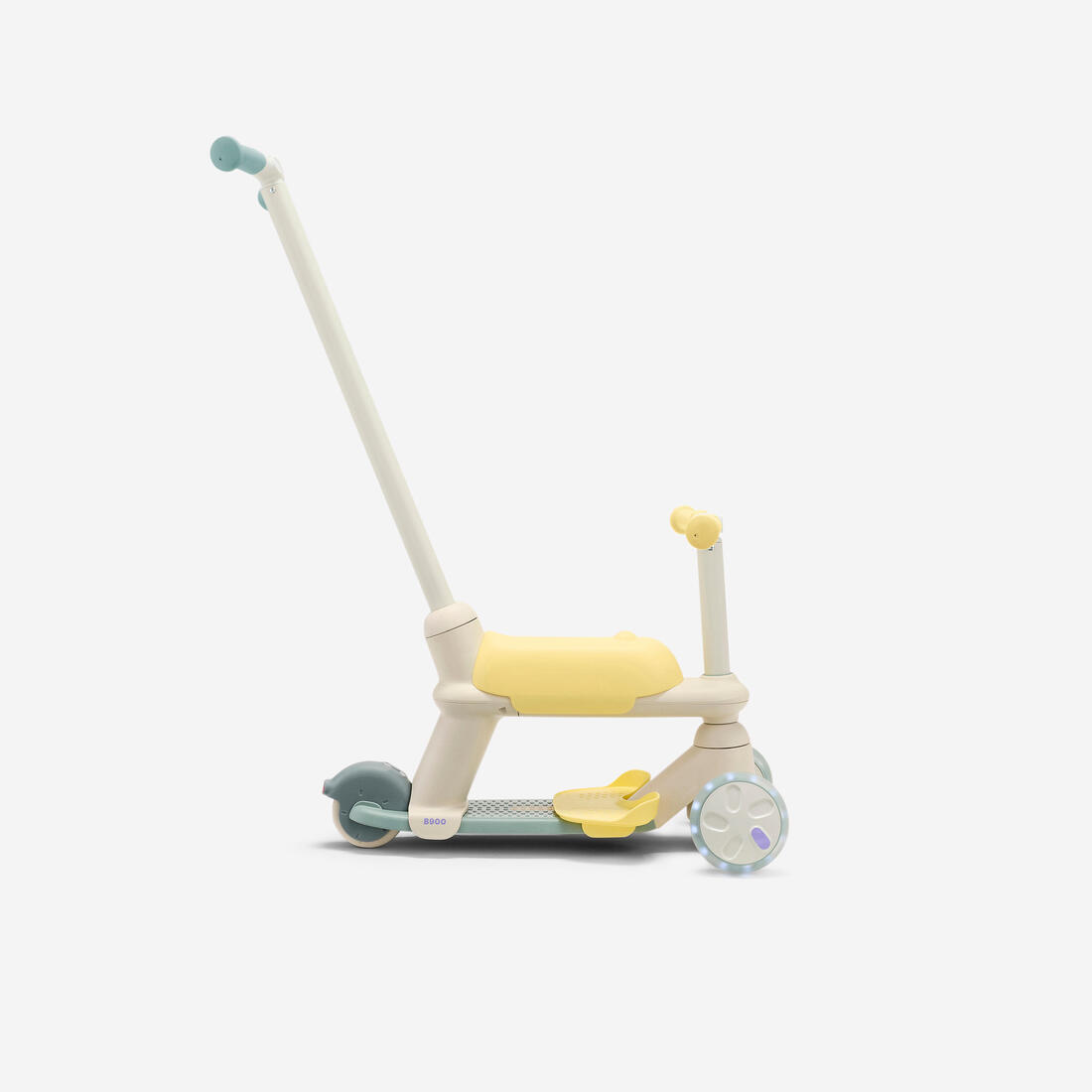 Trottinette évolutive enfant 3 roues, 18 mois à 5 ans, B900 Verdigri / Jaune
