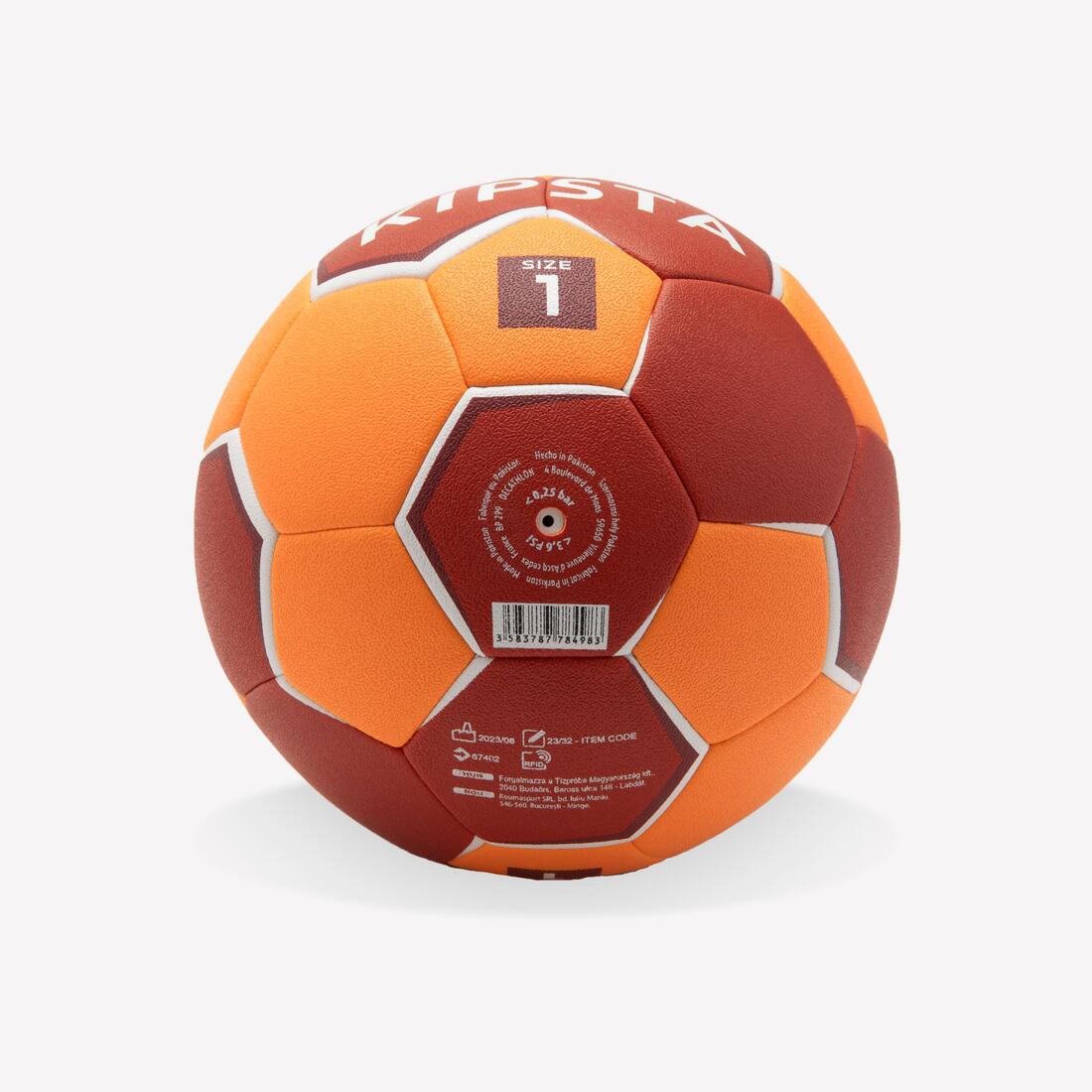 Ballon de handball taille 1 - hb100 light orange