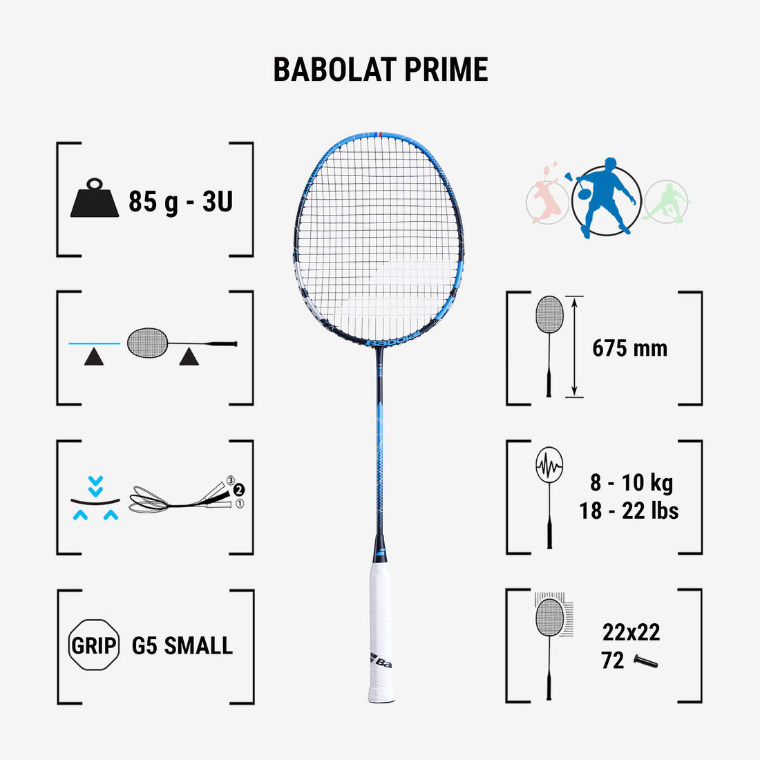 Raquette de badminton - Babolat Prime