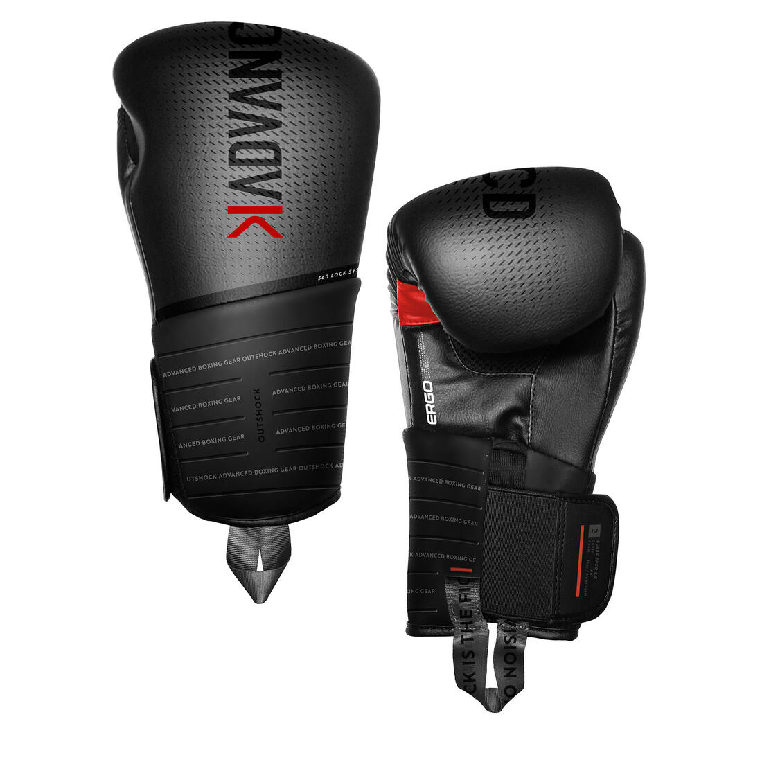 Gants de boxe avec maintien articulaire du poignet, bleu et