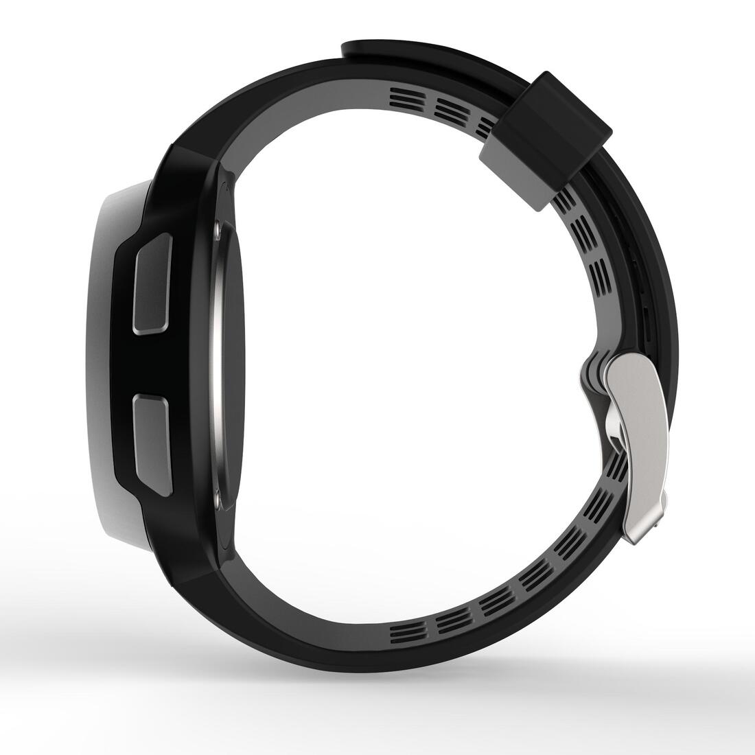 Montre chronomètre de course à pied homme W900 noire écran reverse