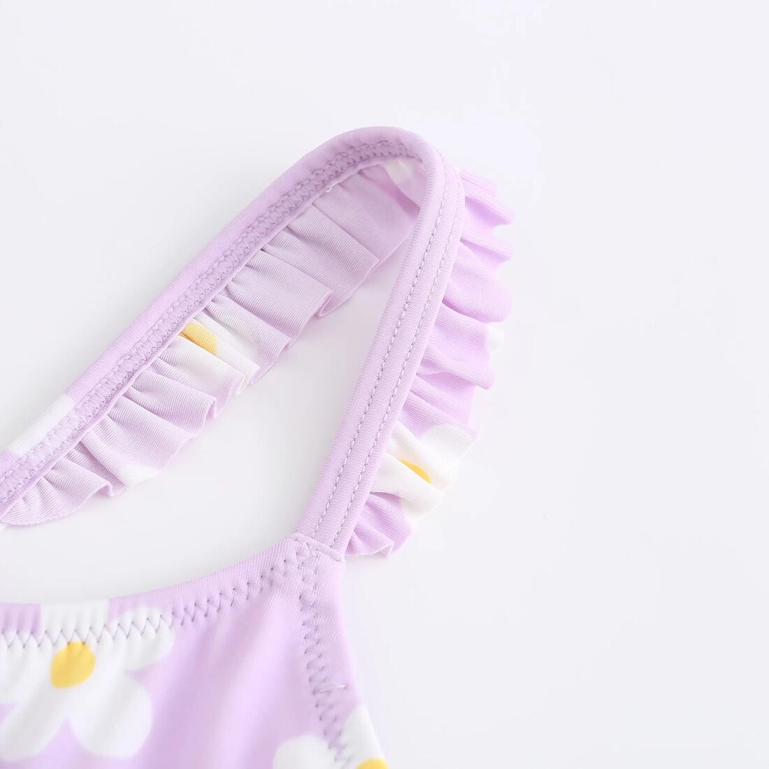Maillot de bain de natation 1 pièce Fille enfant Lila marg lilas